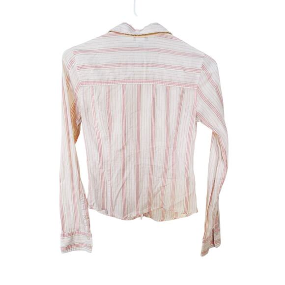 Vintage Abercrombie & Fitch Striped Button Down Top Shirt Size XS - Picture 4 of 4